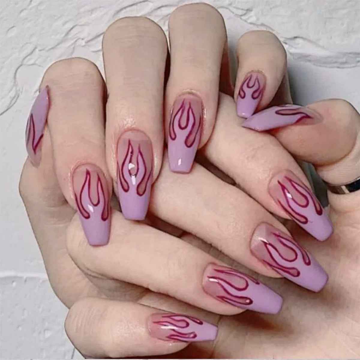 Uñas Postizas llamativas de gel