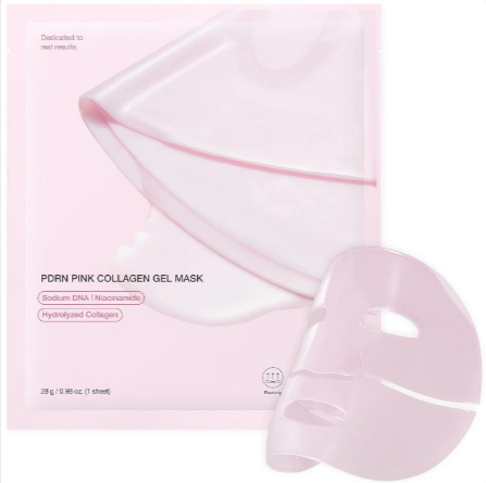 Mascarilla de Hidrogel con Colágeno Rosa