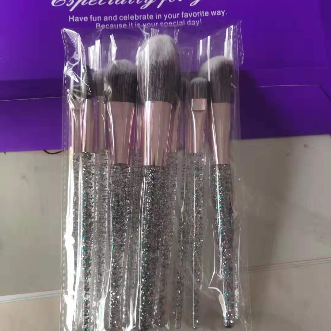 Set de Brochas Glow con Mango de Cristal