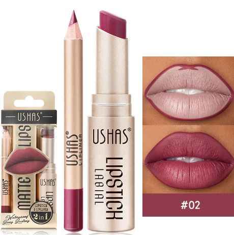 Dúo de Labios Velvet: Perfilador y Labial Mate