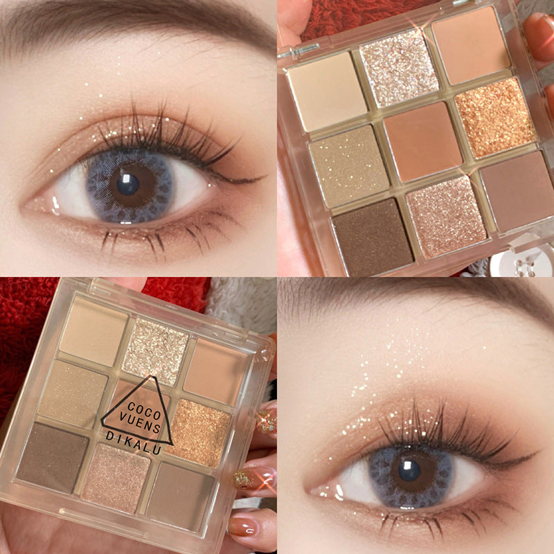 Paleta de sombras Sunset Glow — 9 tonos ahumados