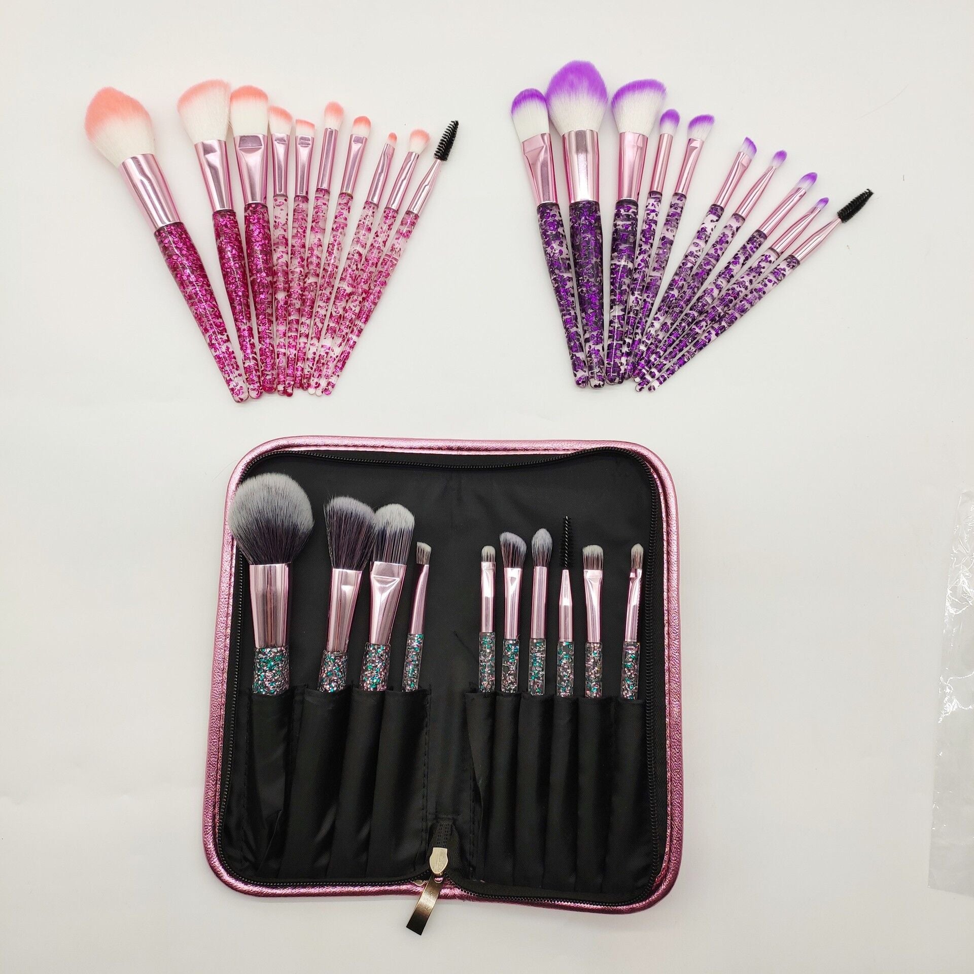 Set de Brochas Glow con Mango de Cristal