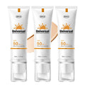 Protector Solar Tintado para Rostro SPF 50 Universal Protector Solar Hidratante Sin Pegajosidad de 50ml (3 Tintado)