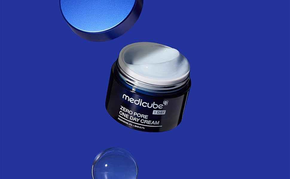 Medicube – Zero Pore One Day Cream 50ml – Crema Ligera para Minimizar Poros e Hidratar