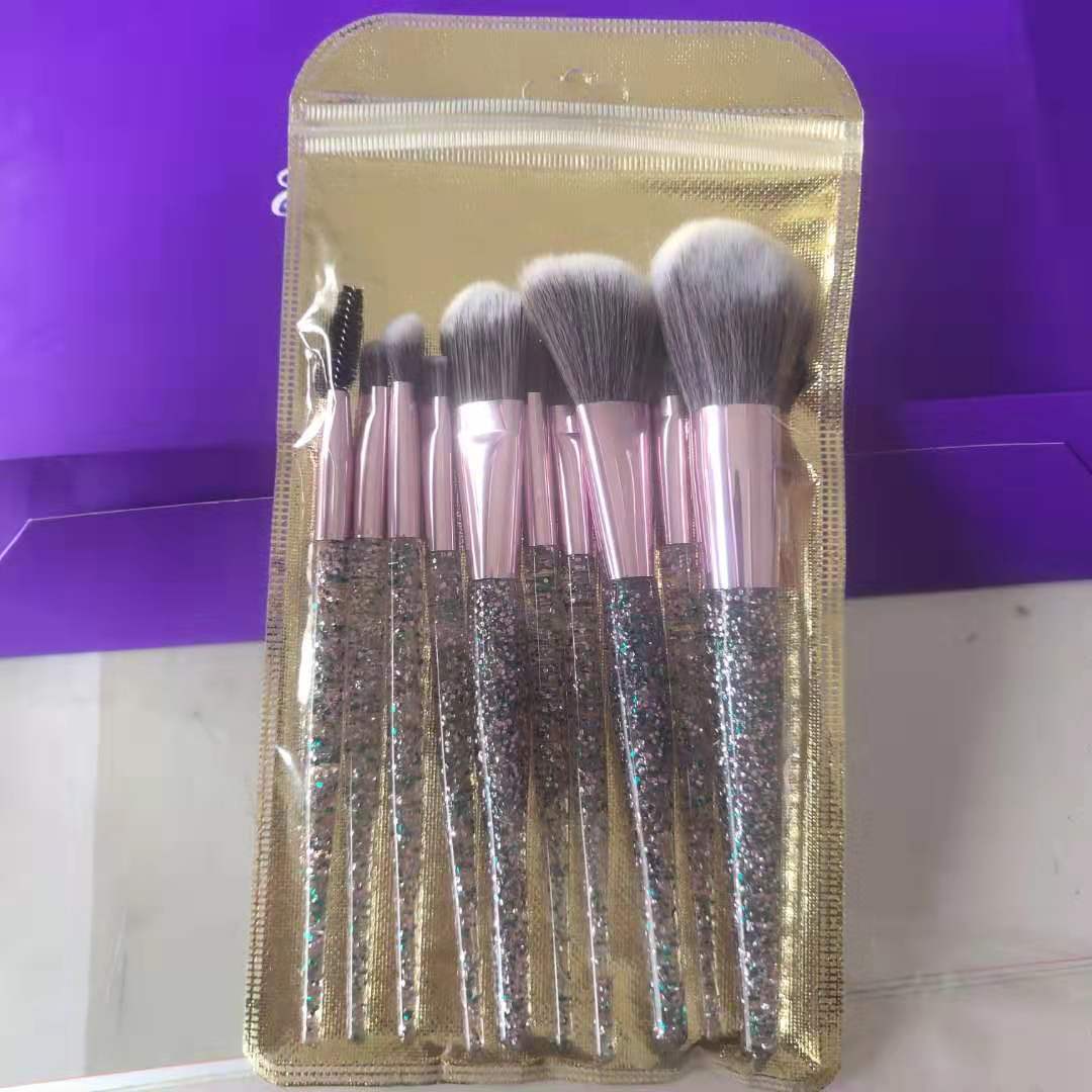 Set de Brochas Glow con Mango de Cristal