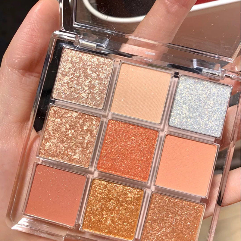 Paleta de sombras Sunset Glow — 9 tonos ahumados