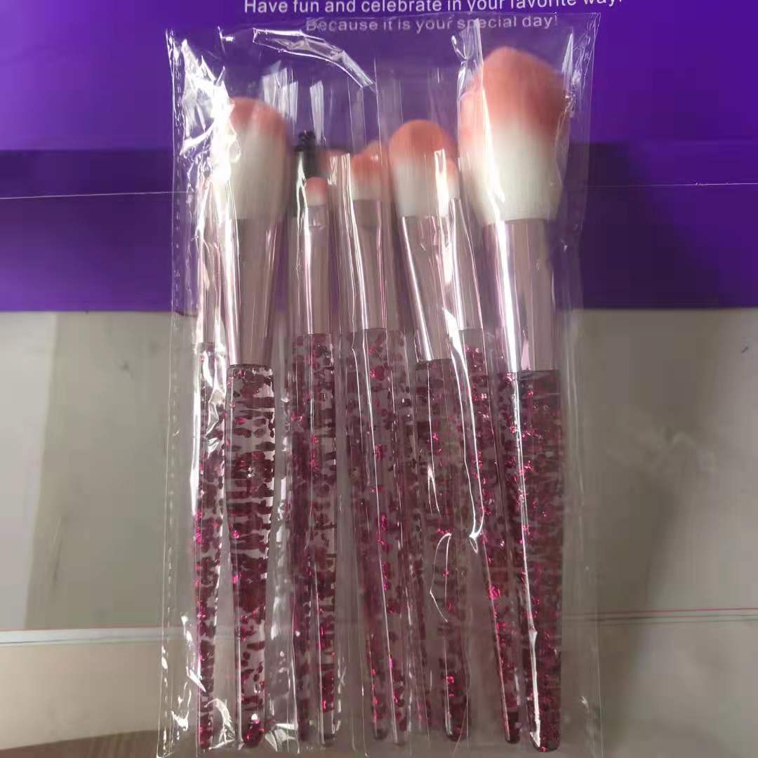 Set de Brochas Glow con Mango de Cristal