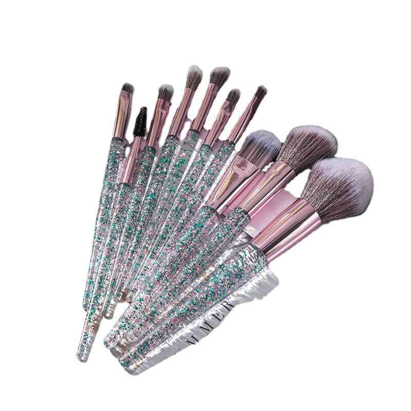 Set de Brochas Glow con Mango de Cristal