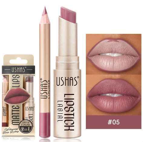 Dúo de Labios Velvet: Perfilador y Labial Mate