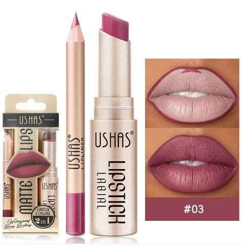 Dúo de Labios Velvet: Perfilador y Labial Mate