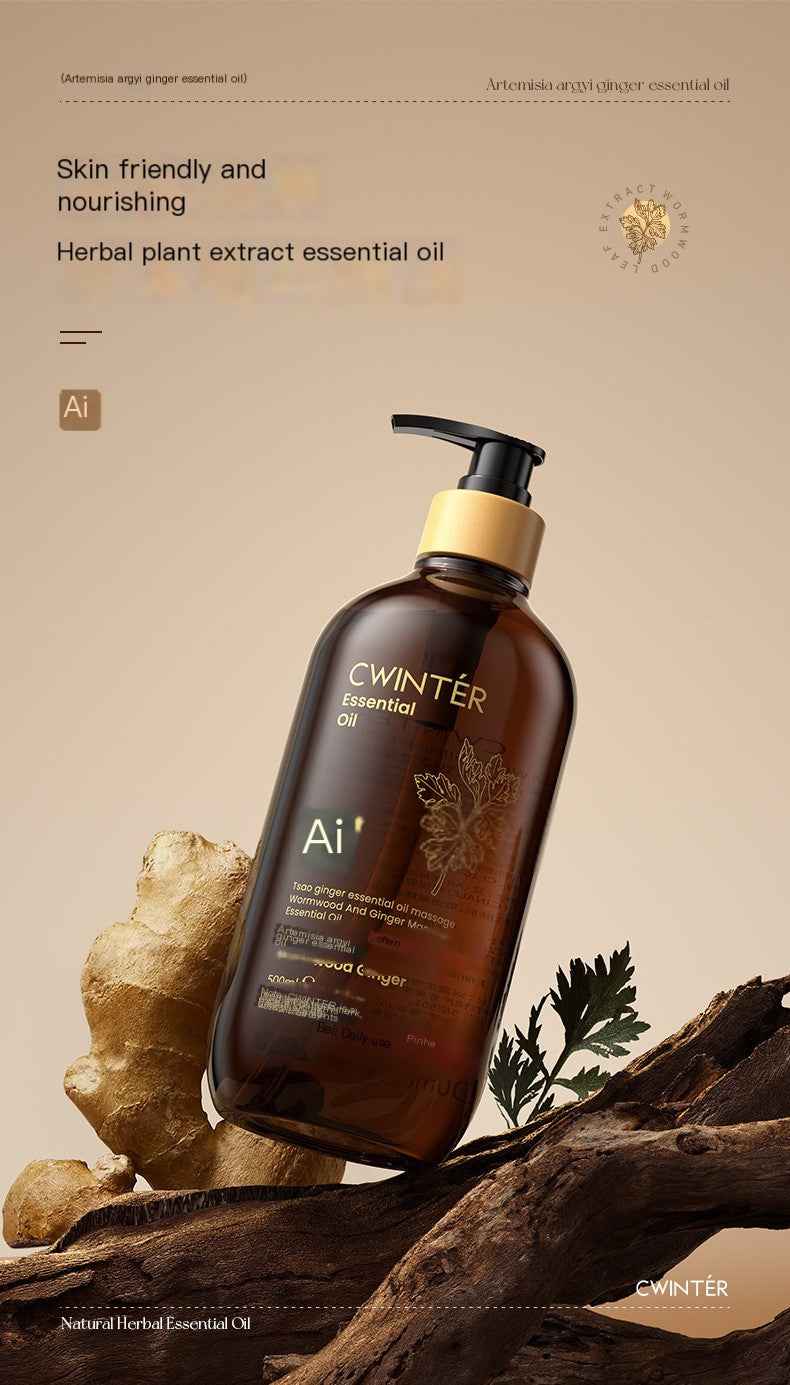 Aceite corporal de jengibre y artemisa — 500ml relajante
