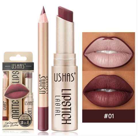 Dúo de Labios Velvet: Perfilador y Labial Mate