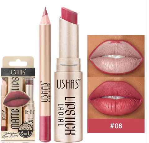 Dúo de Labios Velvet: Perfilador y Labial Mate