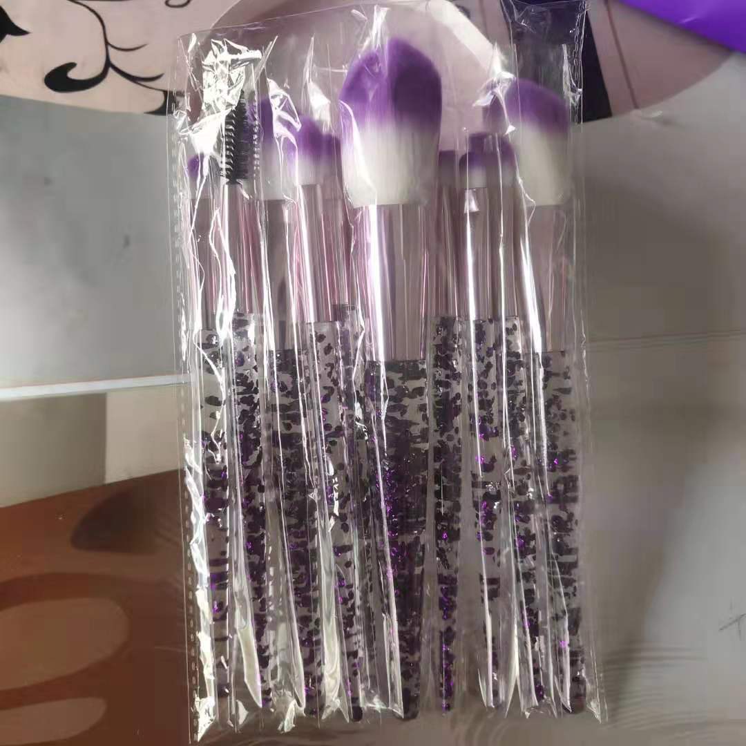 Set de Brochas Glow con Mango de Cristal