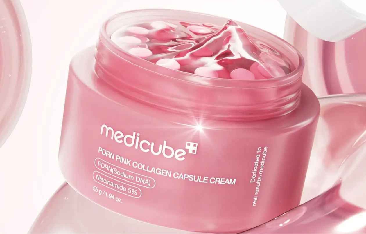 Medicube PDRN Pink Collagen Capsule Cream 55g | Crema Reafirmante con Colágeno y Niacinamida